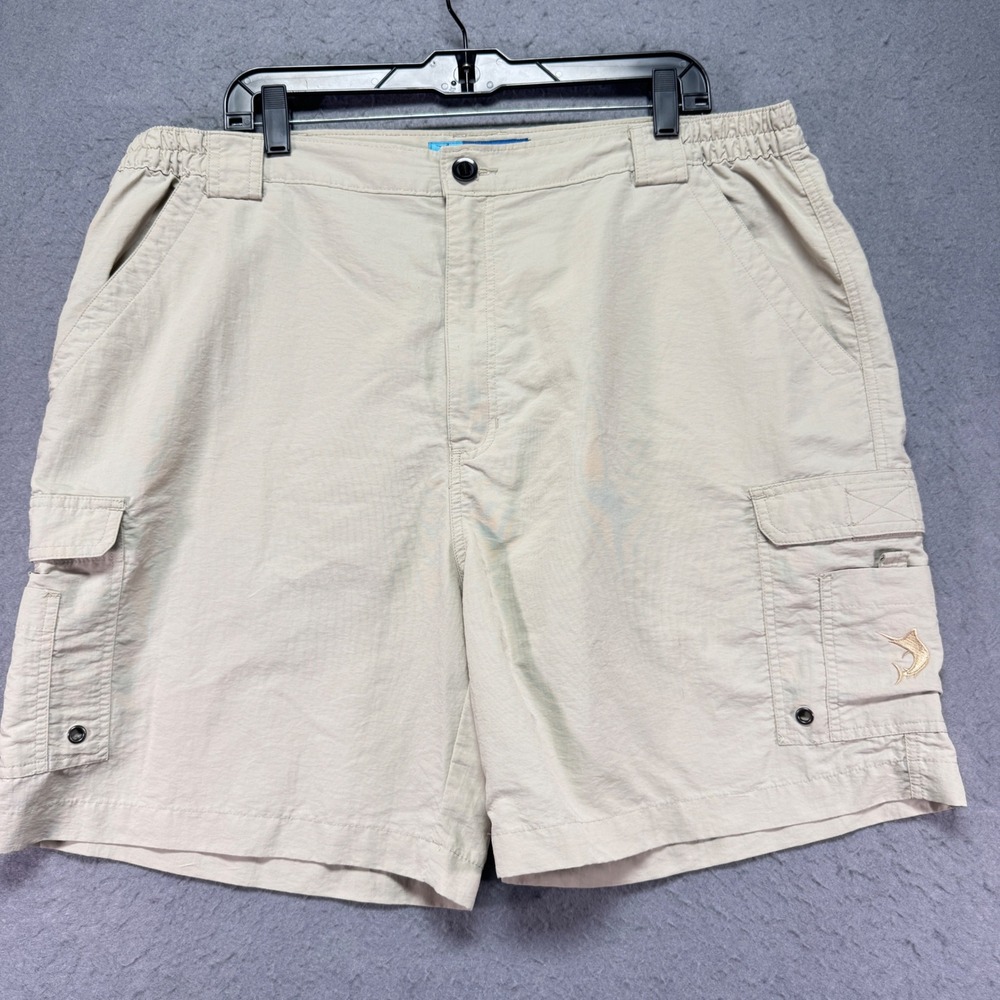 Reel Legends Mens Cargo Shorts Khaki‎ Size XL Performance Outfitters Fishing